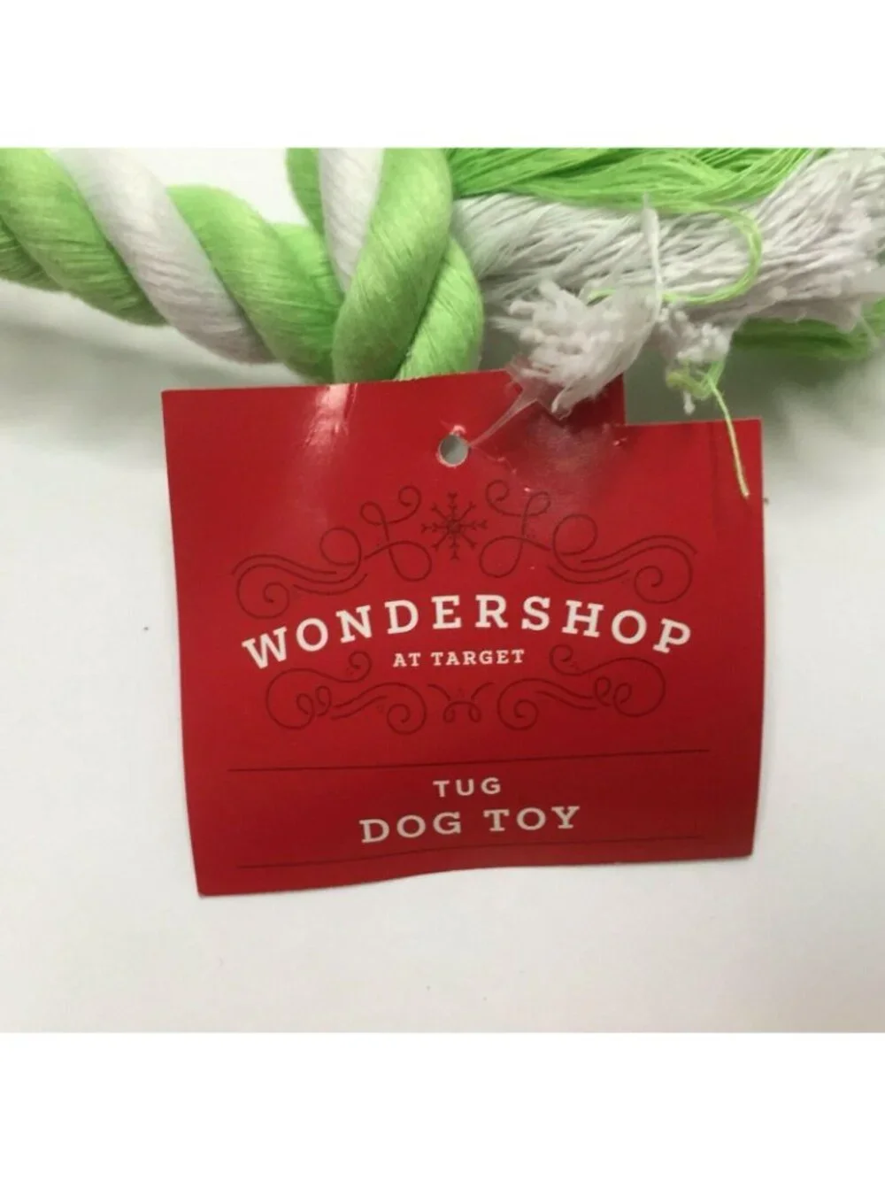 Wondershop Braided Rope Ball Tug Pull Dog Toy Chew Green